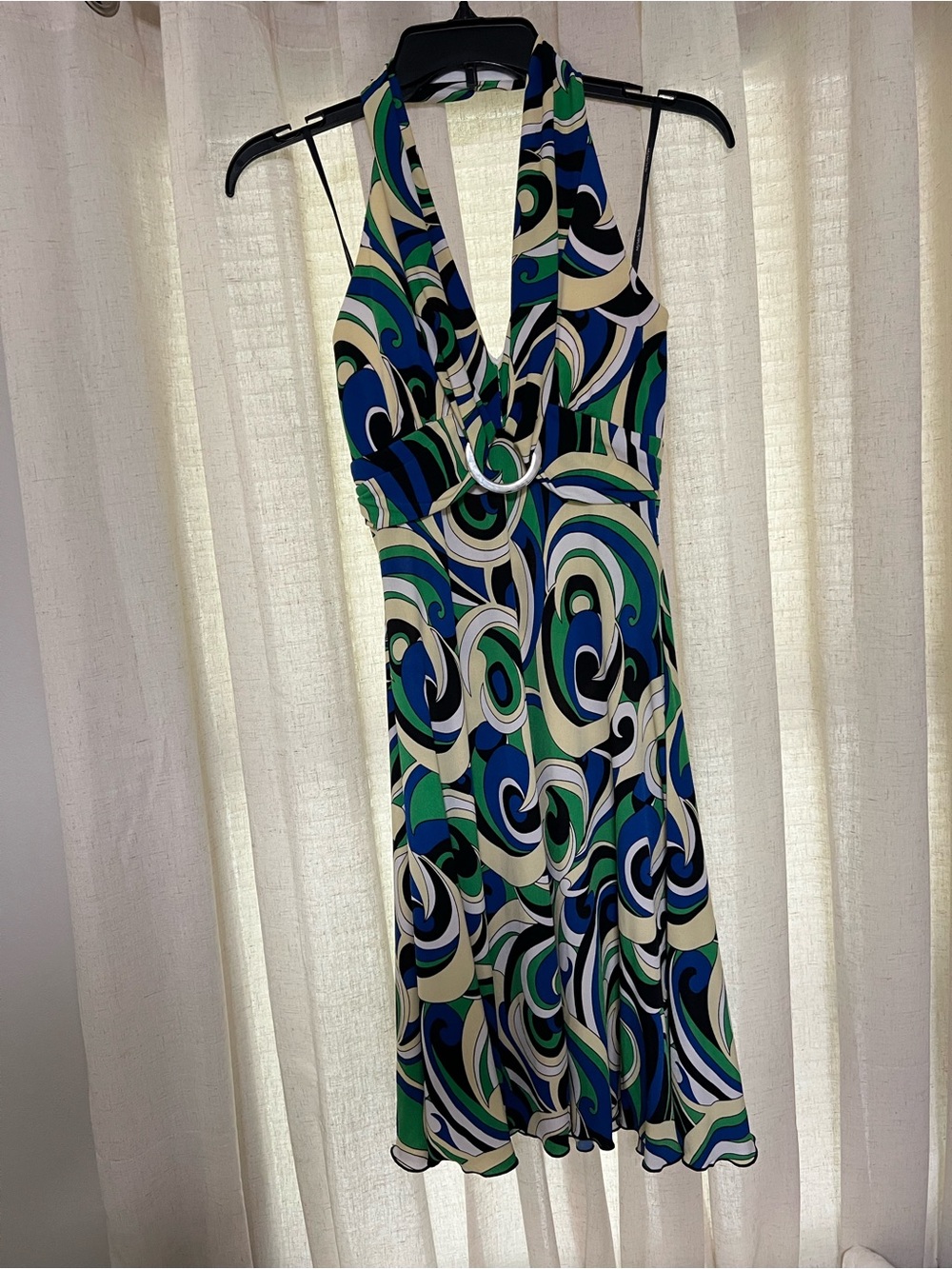 2000s My Michelle Halter Swirl Dress